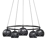 hängelampe 5 flammig Die Pendellampe bietet mit ihrem besonderen Design ein Highlight in jedem Raum – egal, ob in der Küche, im Wohnzimmer oder im Esszimmer über dem Esstisch