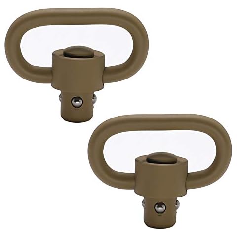 GOODTAC 2PCS 1.25'' Push Button QD Sling Swivel Heavy Duty Quick Detachable_Tan Pro… Cover