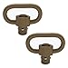 GOODTAC 2PCS 1.25' Push Button QD Sling Swivel Heavy Duty Quick Detachable_Tan Proâ€¦