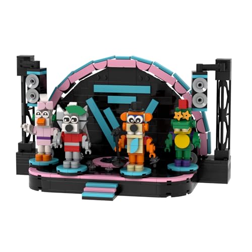 MOOXI Five Nights Stage Building Blocks Toys,FNAF Classic Horror Game Building Set,Halloween Birthday Gifts for Boys and Girls(571pcs)