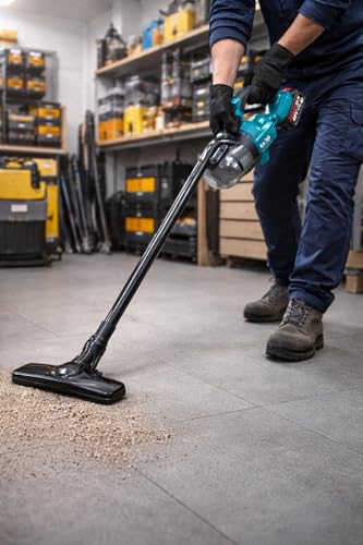 Image of KAITO Cordless Vacuum Cleaner 48V (300W) | 9.6KPa Powerful Suction, 800ml Dust Capacity | Portable Handheld Vacuum with 2 Batteries, Charger & Attachments | for Car, Home & Floor Cleaning