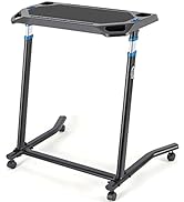 CXWXC Indoor Cycling Desk - Adjustable Height Computer Stand Non-Slip Surface - Portable Bike tra...
