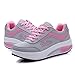 ZWRXW Walking Sneakers for Women Hands-Free Cushion Running Tennis Shoes Non-Slip Wide Toe Orthopedic Mesh Shoes Sports Athletic Fashion Sneakers Grey
