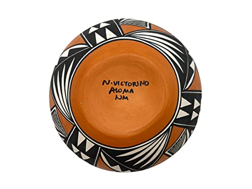 Handmade Hand Coiled Native American Indian Acoma Pottery Pot Indoor Hand Painted Home Decor Southwestern Vase N Victorino #TOP4
