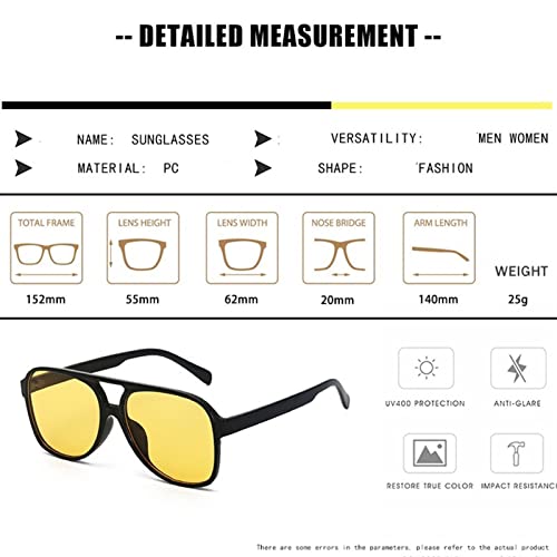 XINXIN Large Frame Men's and Women's Retro Sunglasses, Outdoor Vacation Driving Glasses (Color : E, Size : Medium)3