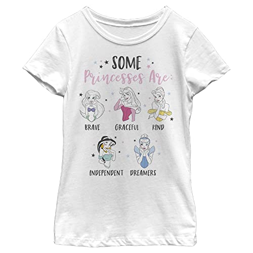 Disney Princesses are Girl's Solid Crew Tee