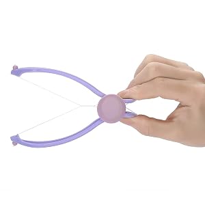 Facial Neck Hair Removal Cotton Threading Epilator Portable Hair Removing Tool Easy to Use Epilator with 10 Cotton