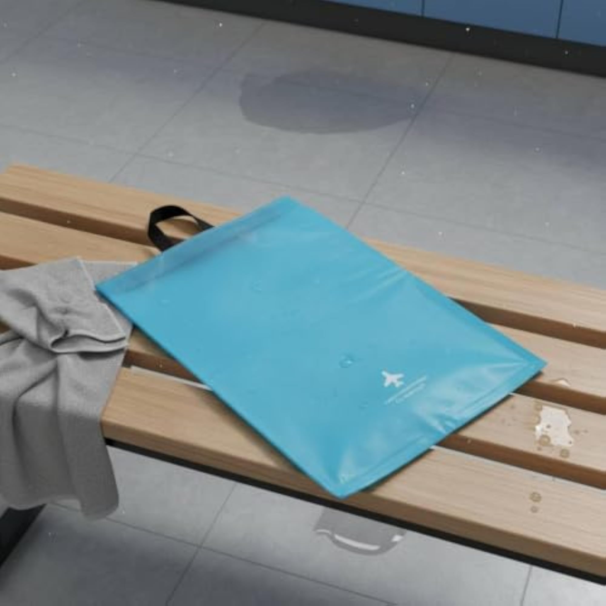 Wet Dry Separation Bag for Travel, Leakproof Organizer, Green