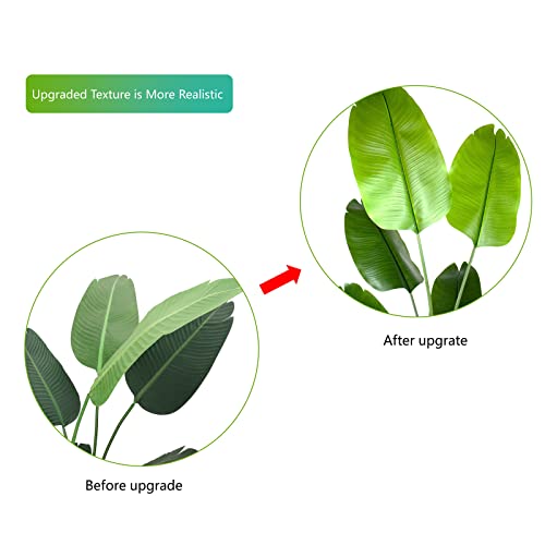 Nafresh 5Ft Bird Of Paradise Artificial Plant, Realistic 60In Tall Artificial Plants With Lifelike Leaves And Stems, Faux Bird Of Paradise Plant For Home Office Cornor Living Room Bedroom Porch Decor. #TOP1