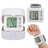 HAPINARY Digitaler Handgelenk Blutdruckmonitor mit Lcd Display Automatischer Druckbeaufschlagung Abs Material Inklusive Schlafmodus für Heimgebrauch von Erwachsenen und Älteren Personen