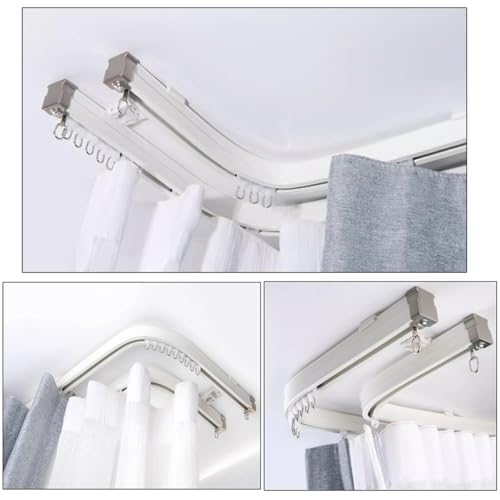Riel de tren flexible doblable doble curvo y recto de 480 cm ajustable 5