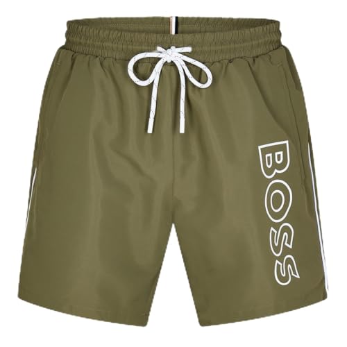 Image of BOSS Mens Swim Shorts Olive 251 L