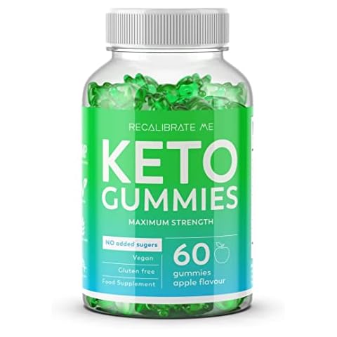 Recalibrate Me Keto Gummies Weight Loss Support - Healthy Keto Snacks Apple Flavour 60 Gummies - Low Calorie Snacks - No Added Sugars - Vegan and Gluten Free Cover