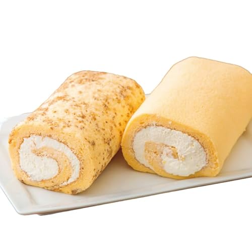 くるみの里ロールケーキ2種詰め合わせセット 白桃・黄桃・パイナップル入りのフルーティーな生クリームロールとクルミのロール [スイーツ デザート 洋菓子 お菓子]