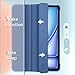 JETech Case for iPad Air 11-Inch M3/M2 (2025/2024), iPad Air 5/4 (2022/2020 5th/4th Generation 10.9-Inch), Slim Stand Hard Back Shell Cover with Auto Wake/Sleep (Navy)