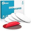 Neoera Door Stopper Wall, 3.15" Round Soft Rubber Door Stop, Silicon Wall Protector, Premium Self Adhesive Door Bumper (White, 3.15" 4 Pack)