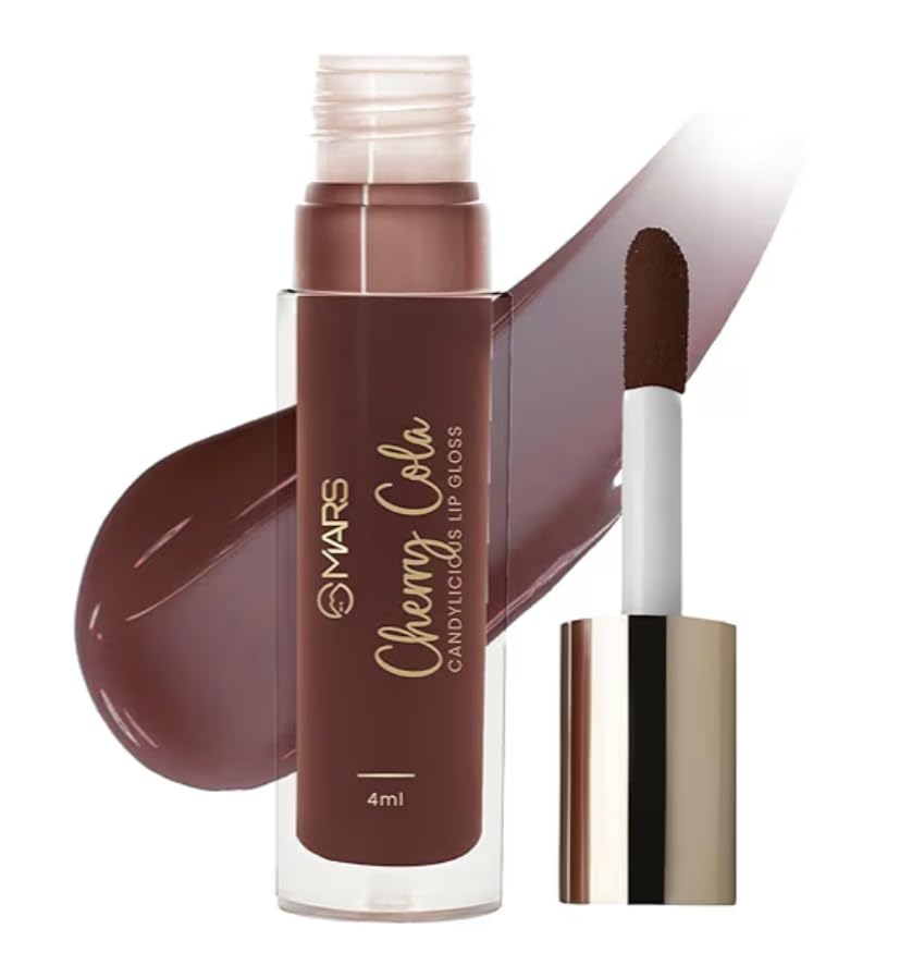 Candylicious Lip Gloss, Cherry Cola, Hydrating & High Shine, with Vitamin-E & Hyaluronic Acid, 4ml-image-32