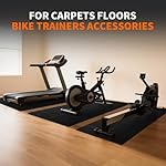THAILE Exercise Bike Mat, Compatible with Peloton Bikes, 60"x30", Bike Trainer Mats, Mat for Indoor Stationary Spin Bikes Treadmill Walking Pad on Hardwood Floor Carpet Protector - Image 2