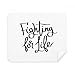 Fighting for Life Quote Cleaning Cloth Screen Cleaner 2pcs Suede Fabric