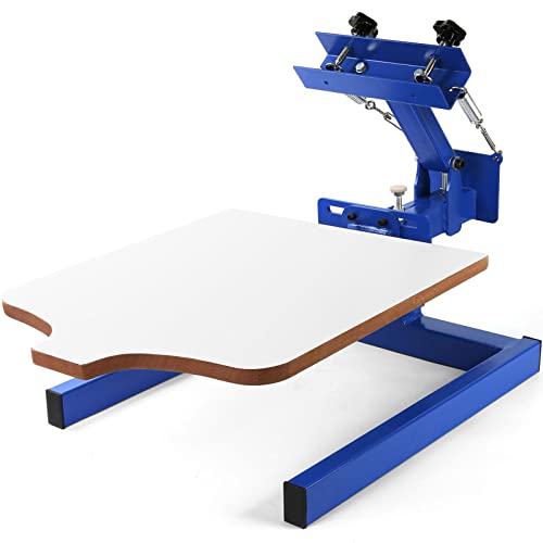 Vevor Screen Printing Machine 1 Color 1 Station Silk Screen Printing Machine 17.7X21.7Inch Screen Printing Press For T-Shirt Diy Printing Removable Pallet (1 Color 1 Station) #TOP7