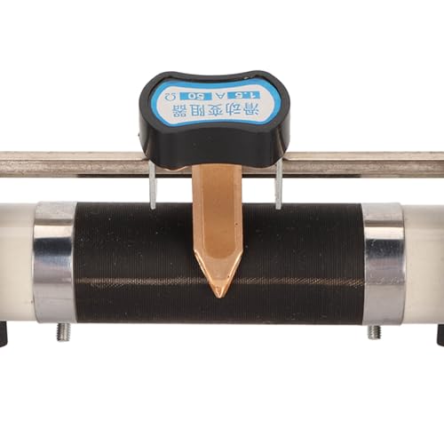 Reostato Deslizante de 1,5A 50Ω, Tubo de Porcelana de Seda de Liga Premium, para Ensino de Eletricid