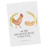 ❤ 100% MR. & MRS. PANDA - Postkarte Huhn stolz - Maße 105mm x 148mm x 1mm -