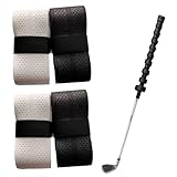 G4Hx5rv 4 Pack Golf Grip Tape and Wrap Kit 43 Inch Non Slip Sweat Absorbent Overgrip for Club Regripping Enhanced Control Tennis Badminton Racket Handle Wrap