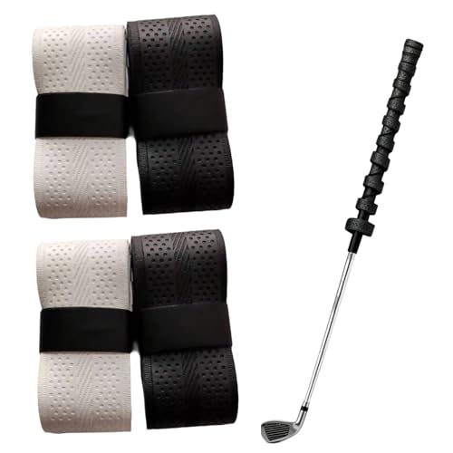 G4Hx5rv 4 Pack Golf Grip Tape and Wrap Kit 43 Inch Non Slip Sweat Absorbent Overgrip for Club Regripping Enhanced Control Tennis Badminton Racket Handle Wrap