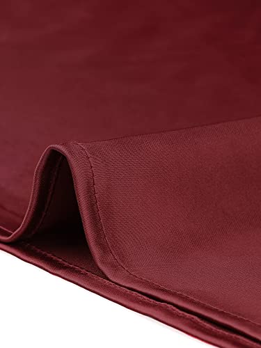 Allegra K Women's Satin Tank Tops Dressy Casual Camisole Bow Tie Mock Neck Sleeveless Work Blouse Shirt Medium Burgundy by Allegra K - Used condition - Image 10