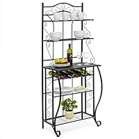 Algopix Similar Product 12 - RAAMZO 5tier Black Metal Cappuccino