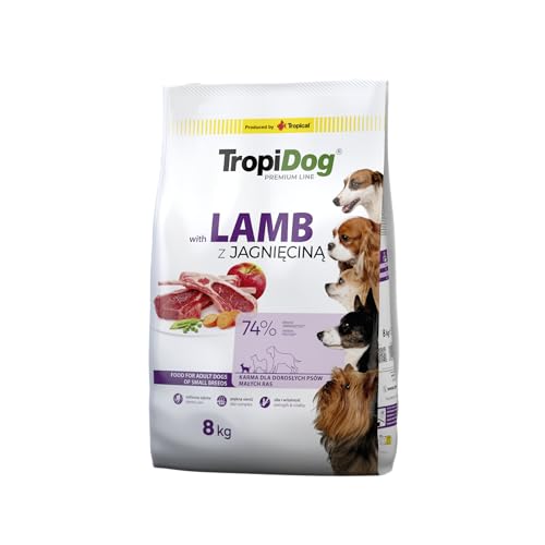 Tropical Premium Hundefutter mit Lamm und Reis, 1er Pack (1 x 8 kg)