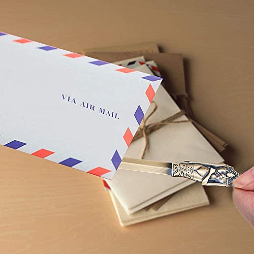 FEMONGY Brieföffner, 19.4cm Brieföffner Edel letter opener aus Metall, Empfindlich Edlen Robust Langlebig, geeignet zum Öffnen von Briefen, Sammeln, Schmücken