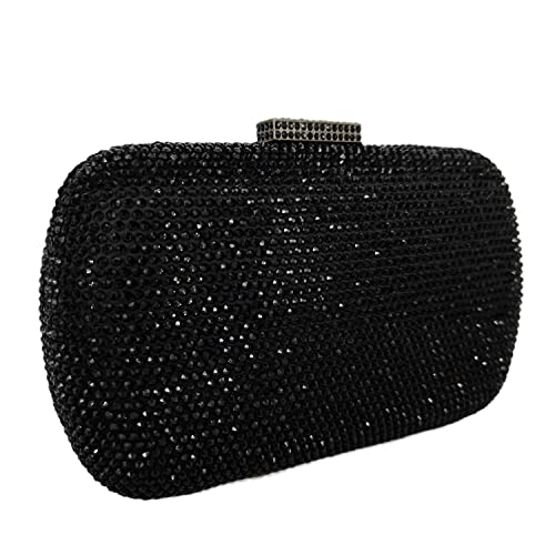 Image of Boutique De FGG Mini Rhinestone Clutch Purse,Evening Bags and Clutches for Women Formal,Crystal Clutch Bag Wedding Handbags
