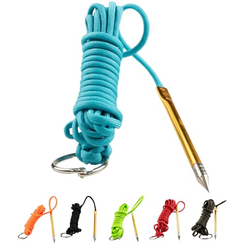 Fish Stringers – 10- & 20-Foot Lengths – 30+ Colors to Choose from! (Neon Turquoise 10 Feet)
