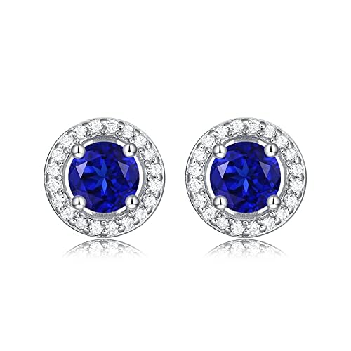 14K Gold Sapphire Earrings, Moissanite Bezel Emerald Earrings, Beautiful and Fashionable Gifts for Women, Luxurious Accessory for Stylish Ladies2