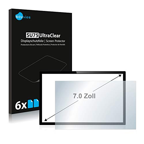 [Su misura] Tagli su misura accurati, ritagli precisi in corrispondenza di fotocamere e sensori e un'adesione ottimale ai bordi sono garantiti, (6 Pezzi) - compatibile con PC touch panel con 7,0 Pollici (17.8 cm) [152.5 x 91.5 mm, 15:9]