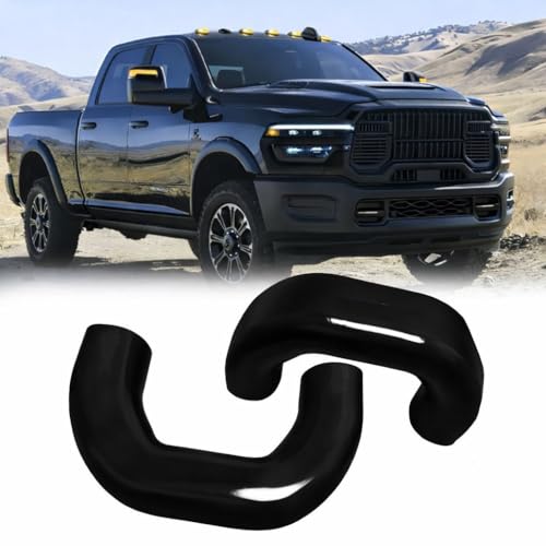 Tow Hook Covers Compatible with 2019 2020 2021 2022 2023 2024 2025 2026 Ram 2500/3500 Accessories - Tow Hitch Covers Fit for Ram Truck Accessories - Upgrade Design, Silicone Rubber (Black)