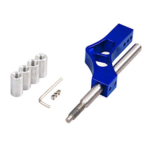 Aotokoop Universal Adjustable Gear Shift Knob, Extender Height Lever Extension Car Gear Shifter Extender Kit With 4 Adapters - Blue #TOP1