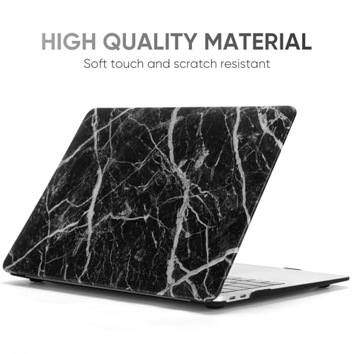 iNOTOGG Compatible with MacBook Air 13 Inch Case with Touch ID 2021 2020 2019 2018, Model A2337 M1 A2179 A1932, Classic PU Leather Hard Plastic Case with Keyboard Cover for Air 13.3 Inch, Marble by iNOTOGG - Image 6