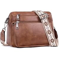 ATERITSSI Crossbody Purses for Women Trendy,Vegan Leather Bags,Cell Phone Camera Shoulder Handbags with Card Slots