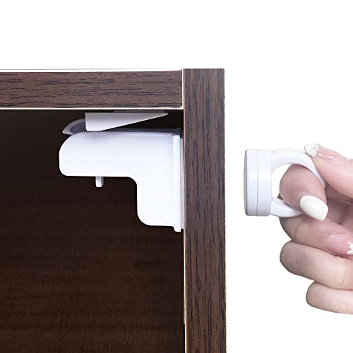 35 Pack-10 Locks+3 Keys Magnetic Cabinet Locks For Baby Safety-Childproof Lock,Magnetic Locks For Cabinets, Drawers - Easy To Install, No Tools #TOP1