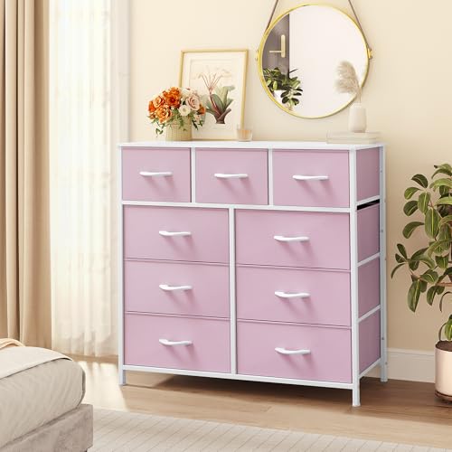 image for YITAHOME Dresser for Bedroom with 9 Drawers, Closet Dresser & Chest of