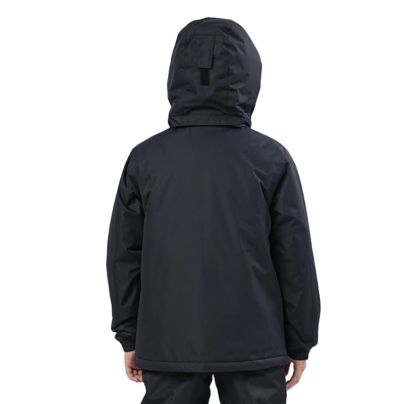 YINGJIELIDE Boy's Waterproof Ski Jacket,Kids Outdoor Snowboarding windproof Jacket,Fleece Lined Hooded,Warm Winter Snow Coat2