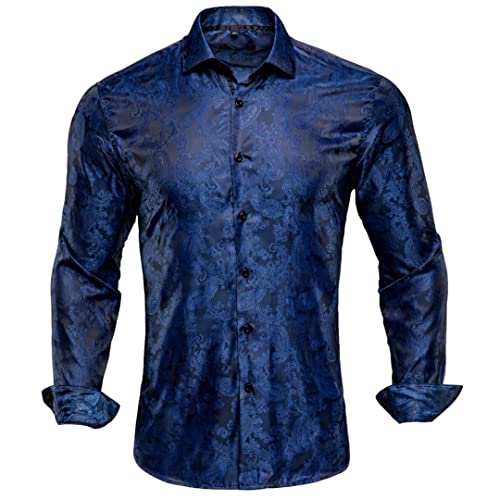 Chemise en soie jacquard homme Cy-1015, coupe ajustée premium pour mariage