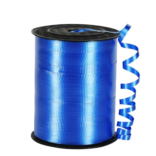 Blue Curling Ribbon,3/16 inch x 500 Yard Crimped Royal Blue Curling Ribbon for Gifts Wrapping, Birthday, Florists Crafting