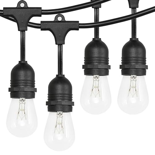 Bnolio BW-E26-18-15-11 Outdoor String Lights 48Ft S14 Globe Patio Lights thumb #5