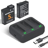 LP 2-Pack 2100mAh Batteries with Triple Charger