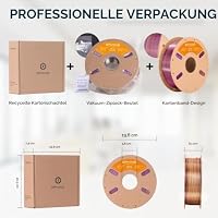 ERYONE Silk PLA Filament 1.75 mm, 3D Drucker Filament PLA Silk,+/- 0.03 mm,Seidiges Mehrfarbiges PLA-Filament,1 kg/Spule,Dual Seiden PLA，Gold & lila – Ansicht 7