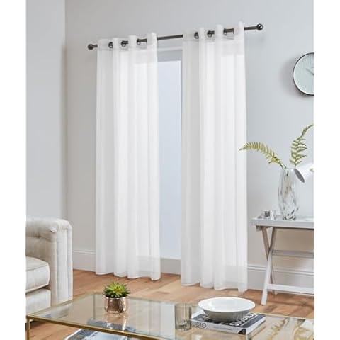 John Aird Lucy Pair Woven Voile Curtains Cover