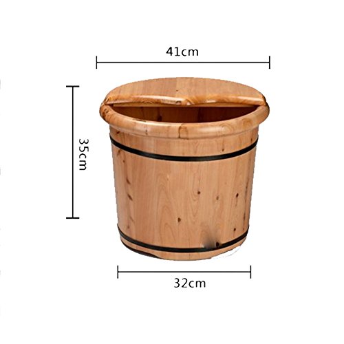 Spa de pies de madera de cedro 35 cm miniatura 2
